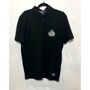 Hugo Boss Raiders Black Polo Shirt NFL Collaboration Large NWT